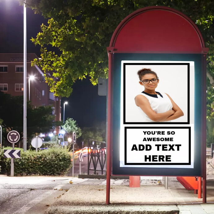 Billboard signpost signboard mockup template | PosterMyWall