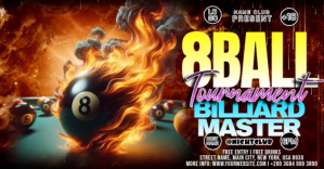 Billiard 8ball pool Tournament Facebook Shared Image template