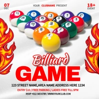 Billiard Game Wpis na Instagrama template