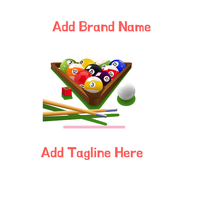 Billiard Table Logo template