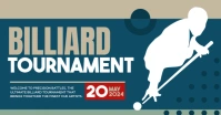 Billiard Tournament Ads Facebook Shared Image template