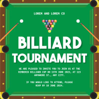 Billiard Tournament Ads Template | PosterMyWall