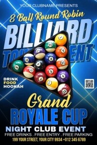 Billiard Tournament Poster Template | PosterMyWall
