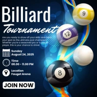 Billiard Tournament Publicación de Instagram template