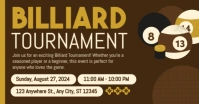 Billiard Tournament Flyer Gambar Bersama Facebook template