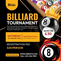 Billiard Tournament Instagram Post template