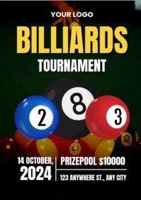 Billiard Tournament Flyer Template | PosterMyWall