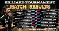 Billiard Tournament Match Results Portada de evento de Facebook template