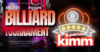 Billiard Tournament Video auf Facebook geteiltes Bild template