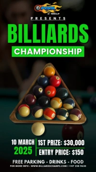Billiards Championship Pantalla Digital (9:16) template