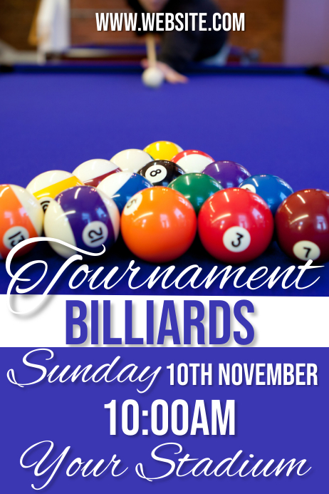 Billiards Template | PosterMyWall