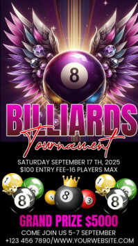 Billiards Instagram Story template
