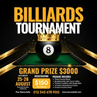 Billiards Tournament Square (1:1) template