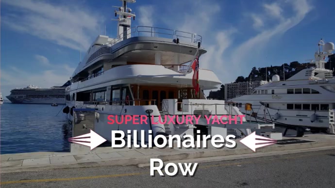 billionaire yacht row Foto Sampul Saluran YouTube template