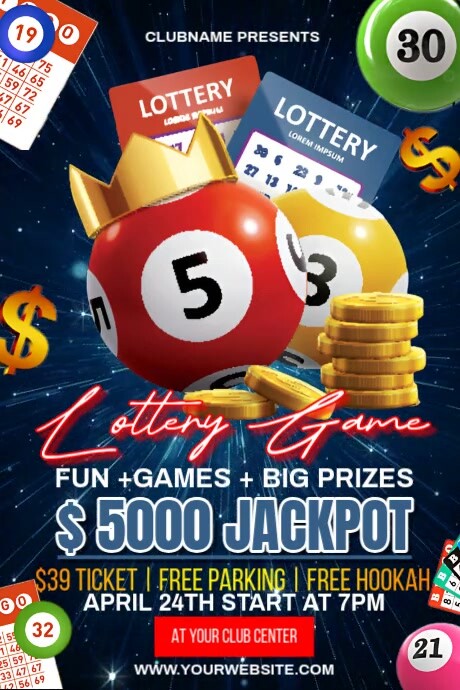 Bingo Ads Plakkaat template