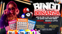 Bingo Bonanza Fun Game Night Miniature YouTube template