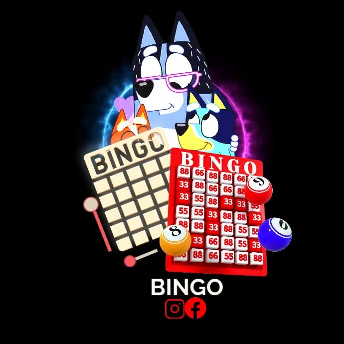 Bingo cards animation logo 徽标 template