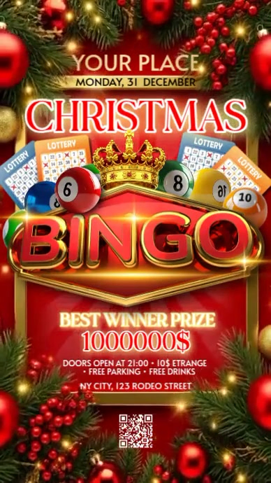 Bingo Christmas Template | PosterMyWall