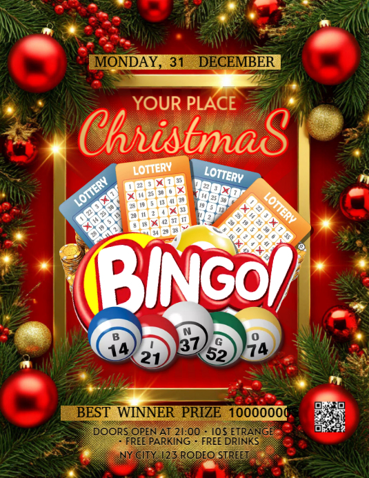 Bingo Volantino (US Letter) template