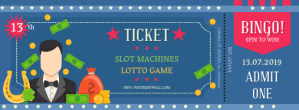 Bingo Event Contest Illustration Ticket