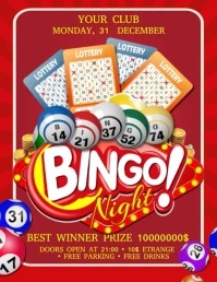 Bingo Flyer Volante (Carta US) template