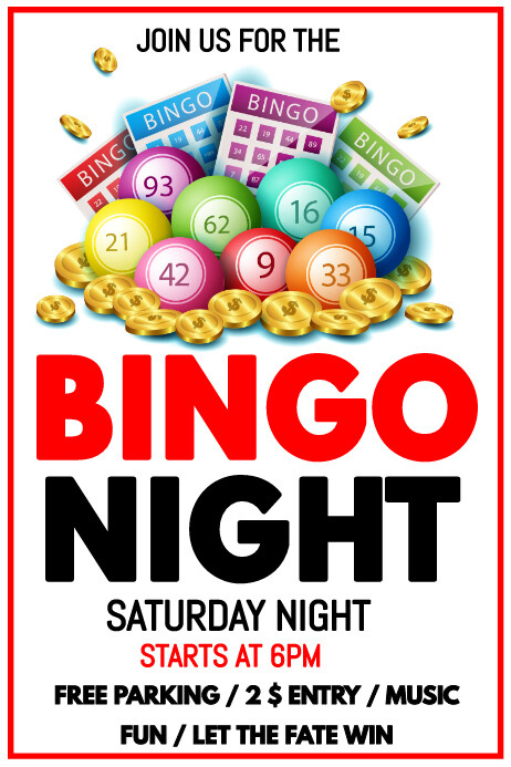 Bingo Flyer Poster template