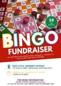 Bingo Fundraiser A4 template