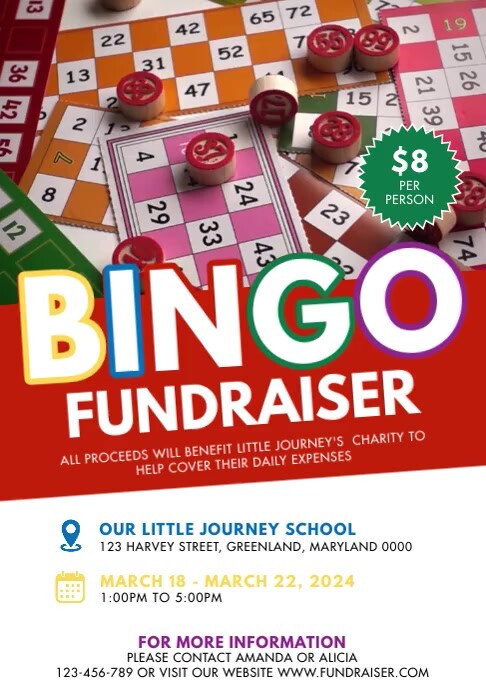 Bingo Fundraiser Template PosterMyWall Bingo Fundraiser Template PosterMyWall