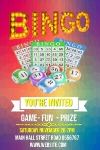 Bingo Program Design BINGO GAME Template | PosterMyWall