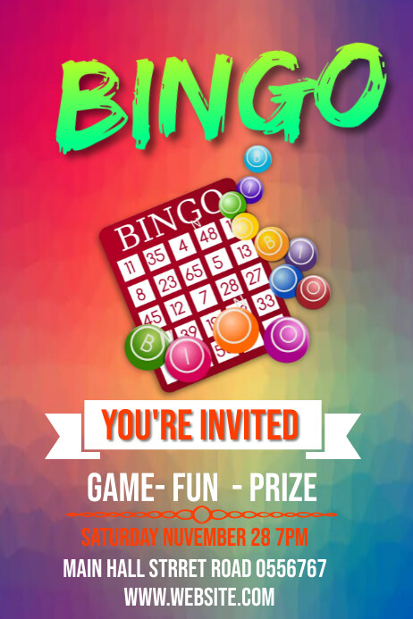 Bingo Program Design BINGO GAME Template | PosterMyWall