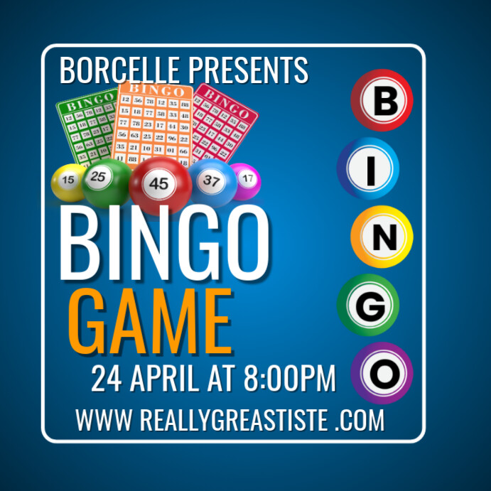 Bingo Game Event Instagram Post Template | PosterMyWall