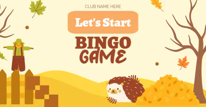 Bingo Game Facebook Shared Image template