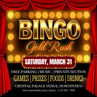 Bingo Jackpot Night Party Event Instagram Post template
