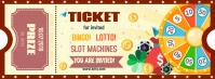 Bingo Lottery Contest Ticket Template Copertina Facebook