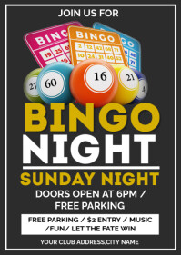 Bingo Night A4 template