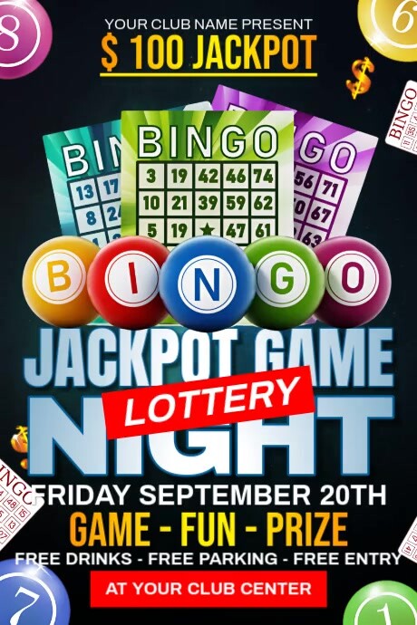 Bingo Night Ads Cartaz template
