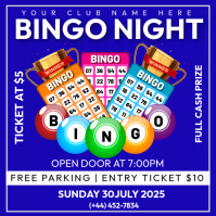 Bingo Night Publicação no Instagram template