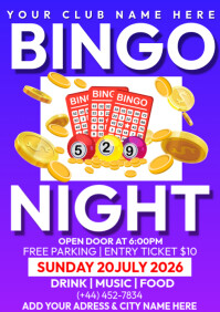 bingo night A1 template