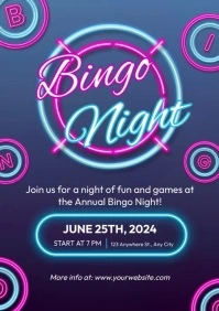 Bingo Night A4 template