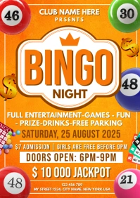 Bingo Night A1 template