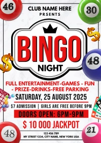 Bingo Night A3 template