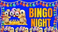 Bingo night งานแสดงผลงานแบบดิจิทัล (16:9) template