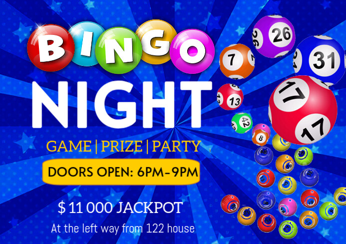 bingo night A4 template