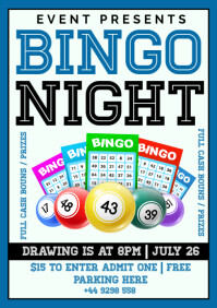 bingo night A5 template
