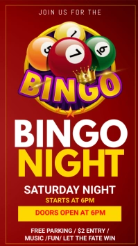 BINGO NIGHT Historia de Instagram template