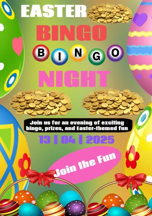 bingo Night A3 template