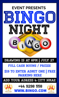 bingo night US Legal template
