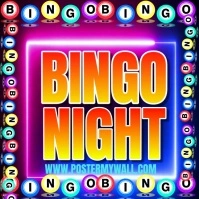 Bingo Night Publicación de Instagram template