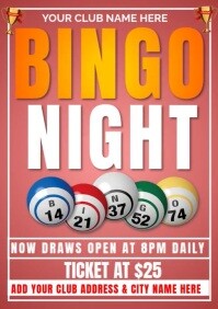 bingo night A1 template