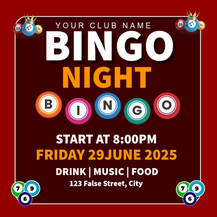 bingo night Template | PosterMyWall